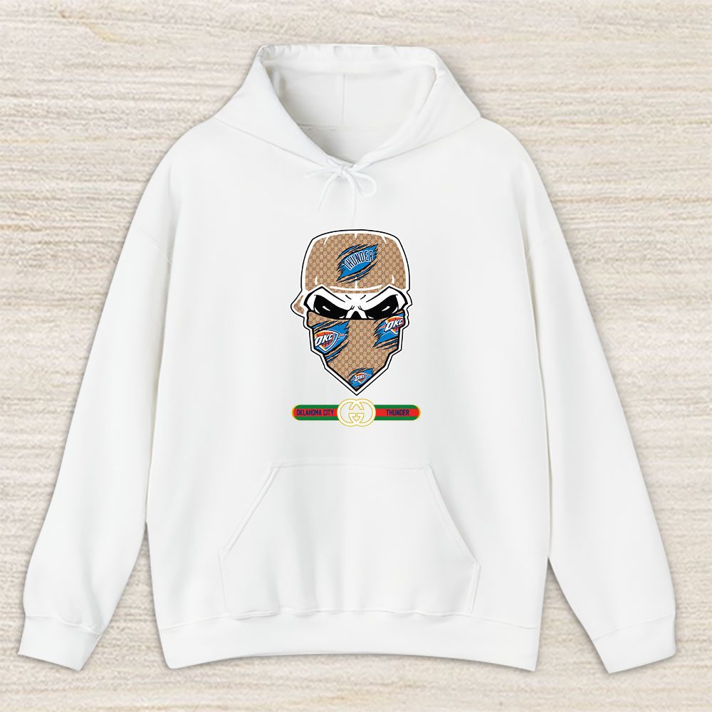 Gucci x NBA x Oklahoma City Thunder Skull Luxury Pullover Hoodie For Fan TBH1019