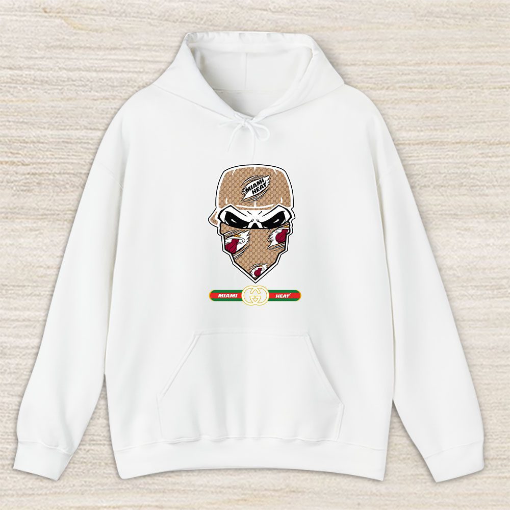 Gucci x NBA x Miami Heat Skull Luxury Pullover Hoodie For Fan TBH1017
