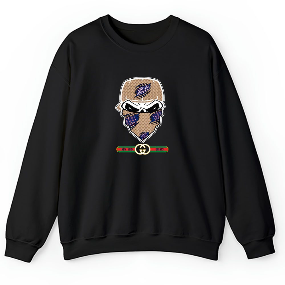 Gucci x NFLx New York Giants Skull Luxury Unisex Sweatshirt For Fan TBS1036