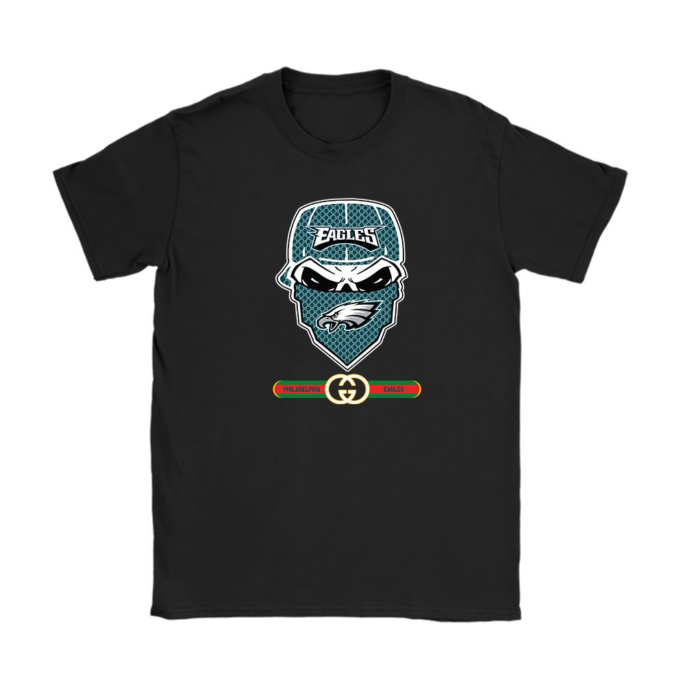 Gucci x NFL x Philadelphia Eagles Skull Luxury Unisex T-Shirt For Fan TBT1039