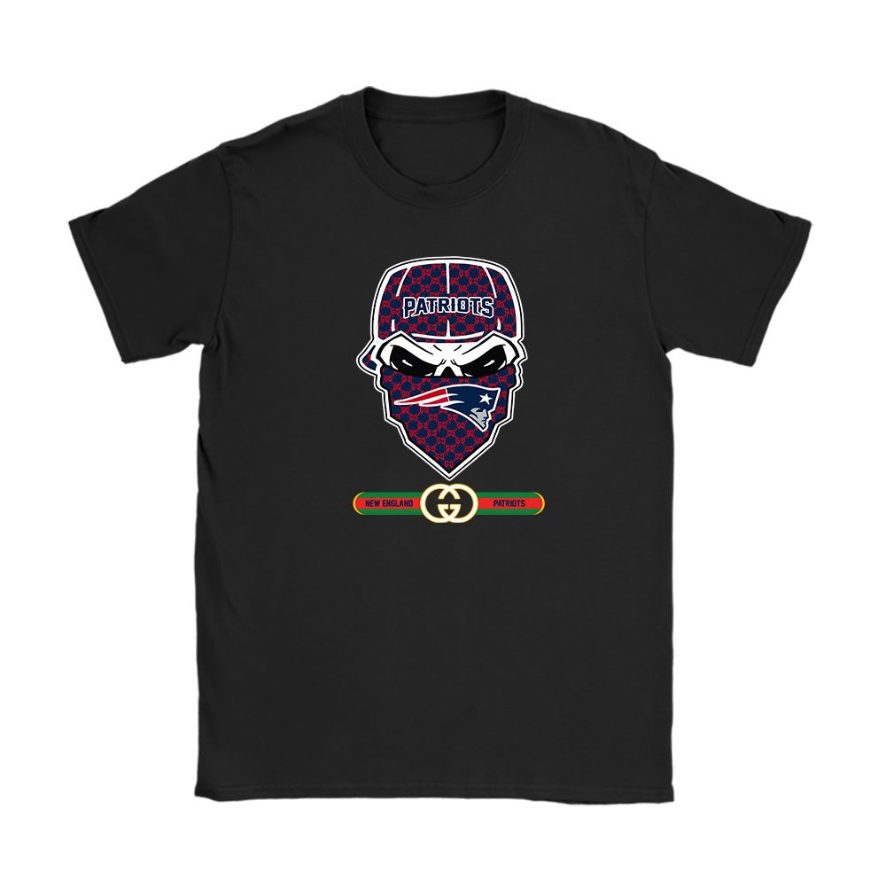 Gucci x NFL x New England Patriots Skull Luxury Unisex T-Shirt For Fan TBT1033