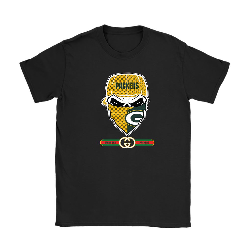 Gucci x NFL x Green Bay Packers Skull Luxury Unisex T-Shirt For Fan TBT1030
