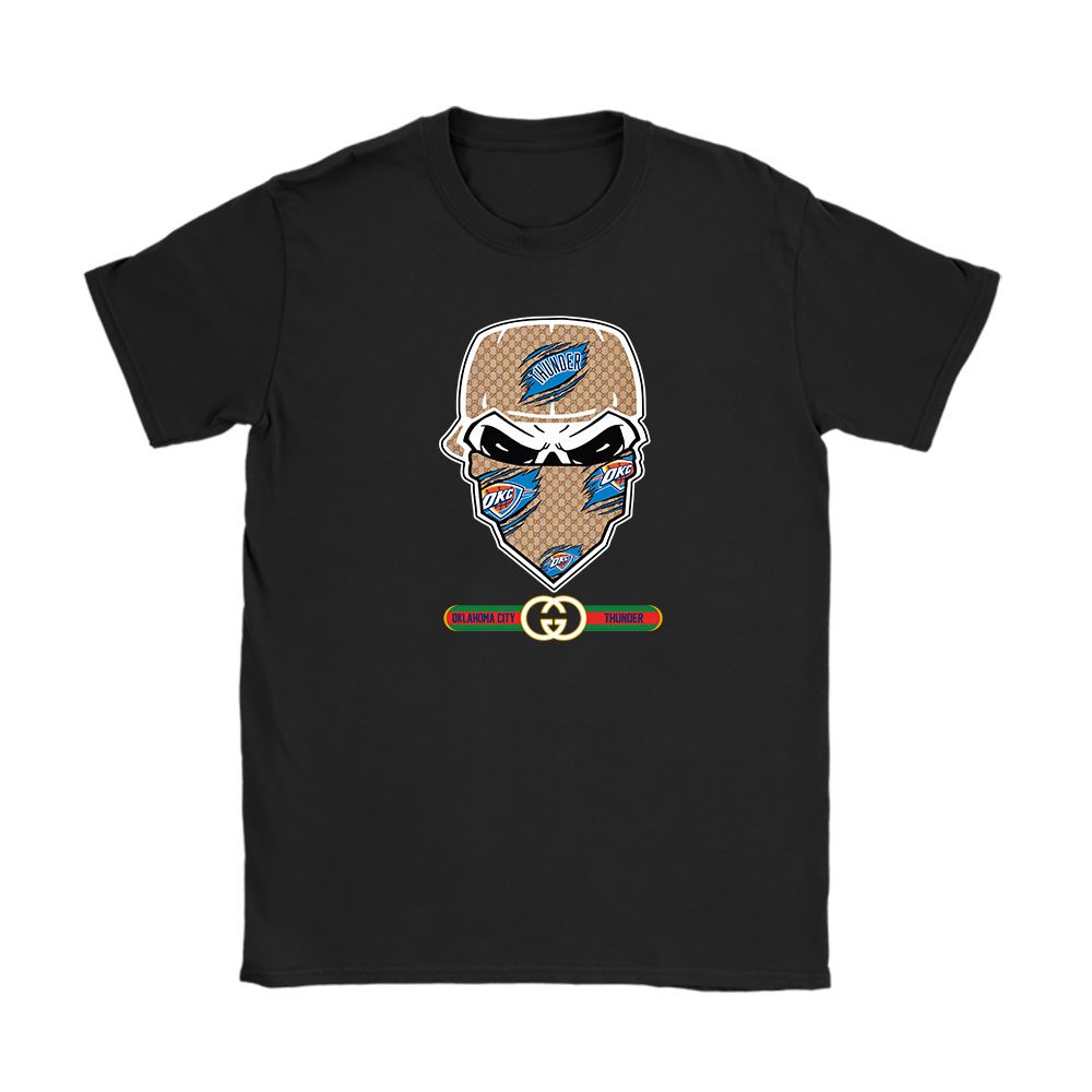 Gucci x NBA x Oklahoma City Thunder Skull Luxury Unisex T-Shirt For Fan TBT1019
