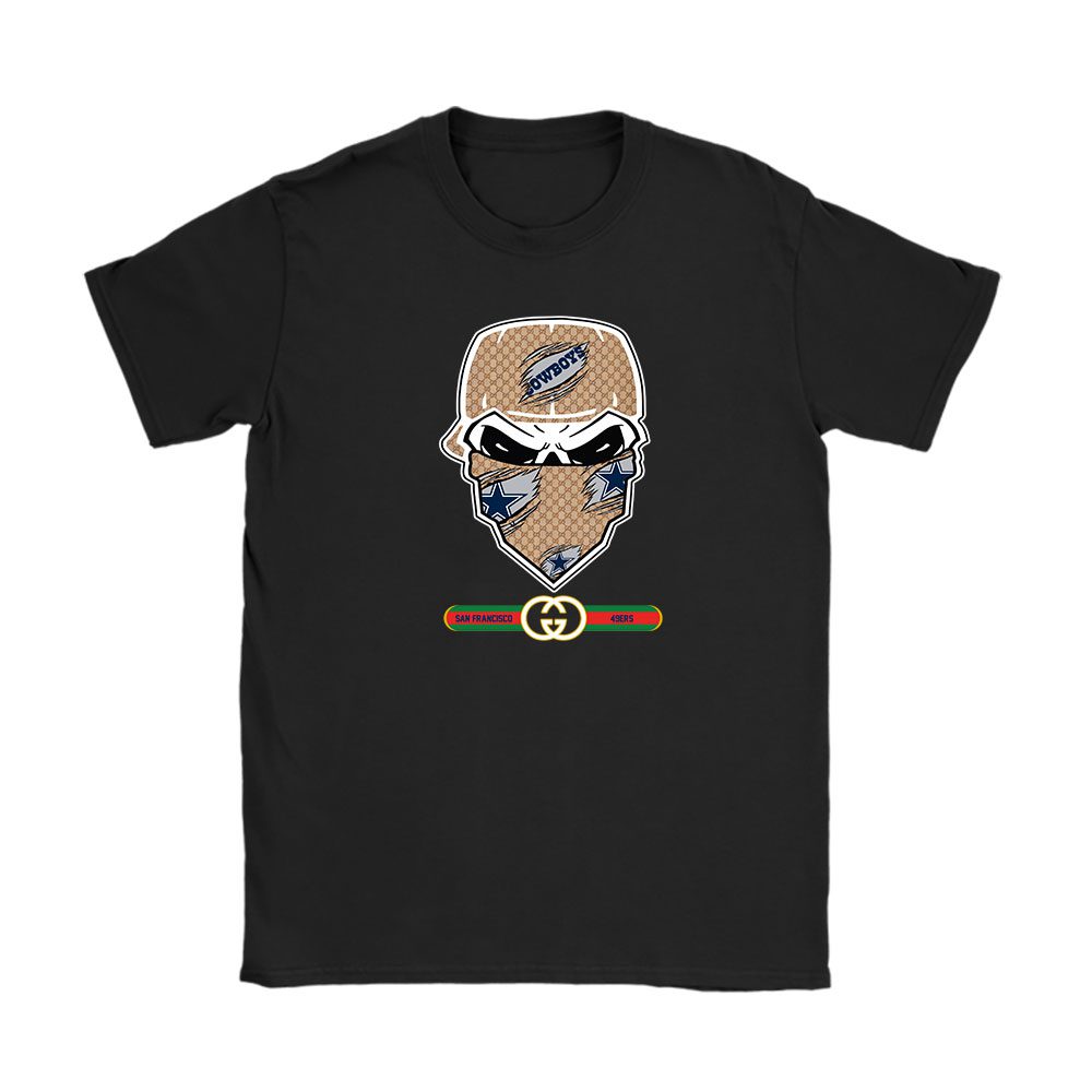 Gucci x NFL x Dallas Cowboys Skull Luxury Unisex T-Shirt For Fan TBT1027
