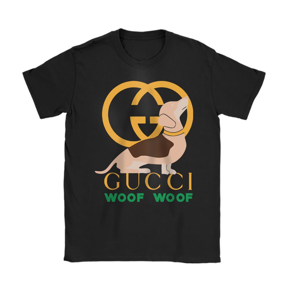 Dog Logo Gucci Woof Gucci Unisex T-Shirt Cotton Tee BN23312