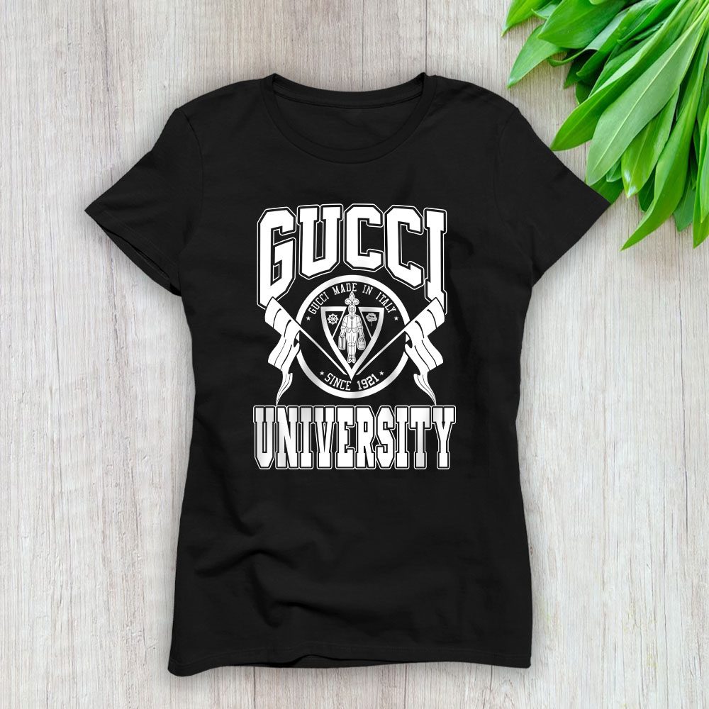 Cotton Jersey University Gucci Lady T-Shirt Women BTN15106