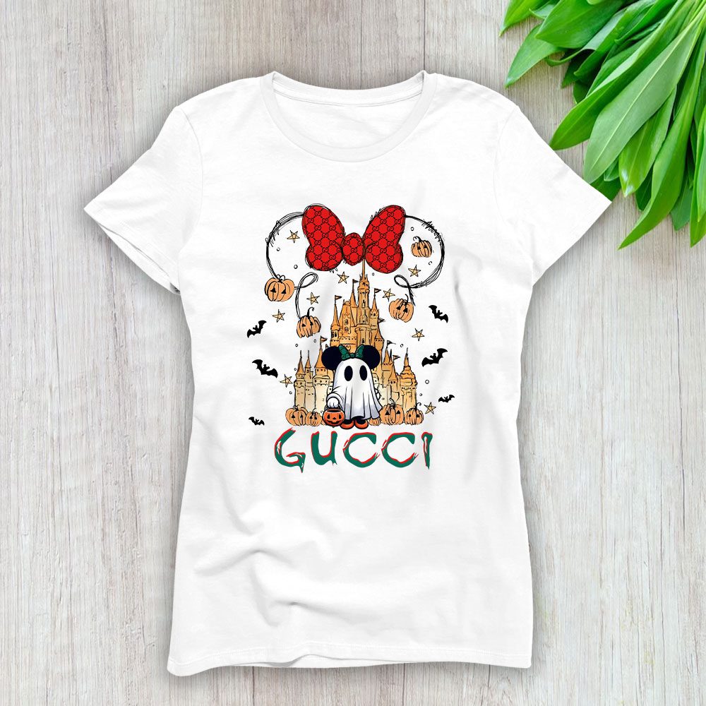 Mickey Minnie Ghost Gucci Lady T-Shirt Women BTN15114