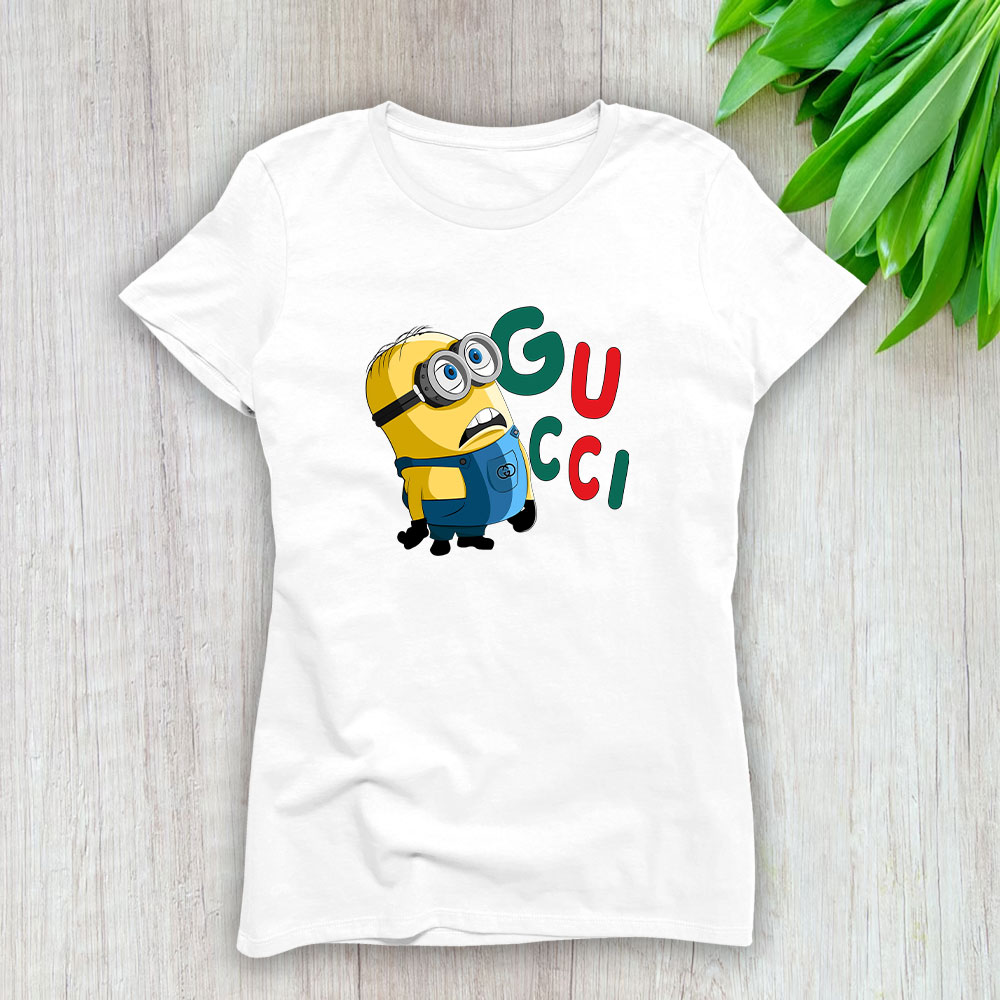 Minions Despicable Me Gucci Brand Lady T-Shirt Cotton Tee TLT6345