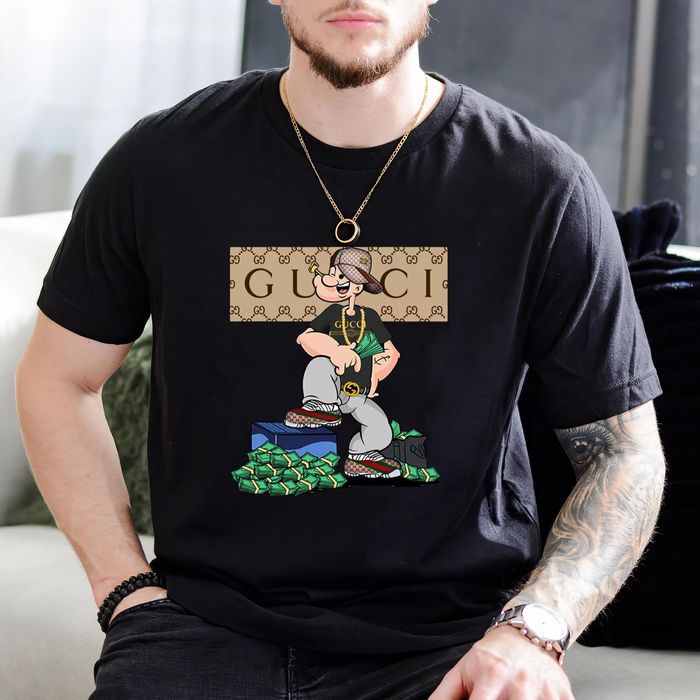 Gucci Vintage Unisex T-Shirt Popeye Funny