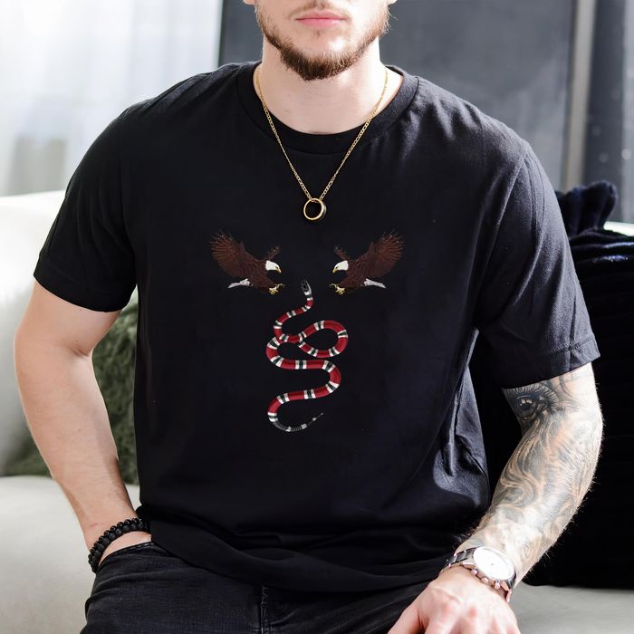 Gucci Vintage Unisex T-Shirt Eagle And Snake