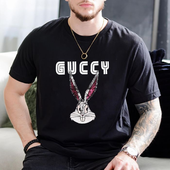 Gucci Vintage Unisex T-Shirt Bugs Bunny Gucci Cotton