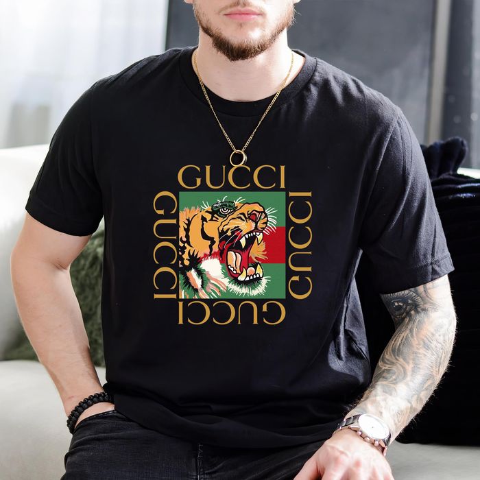 Gucci Vintage Unisex T-Shirt Angry Tiger