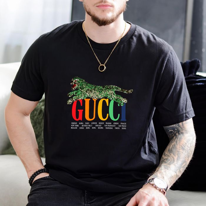 Gucci Vintage Unisex T-Shirt Cities With Tiger