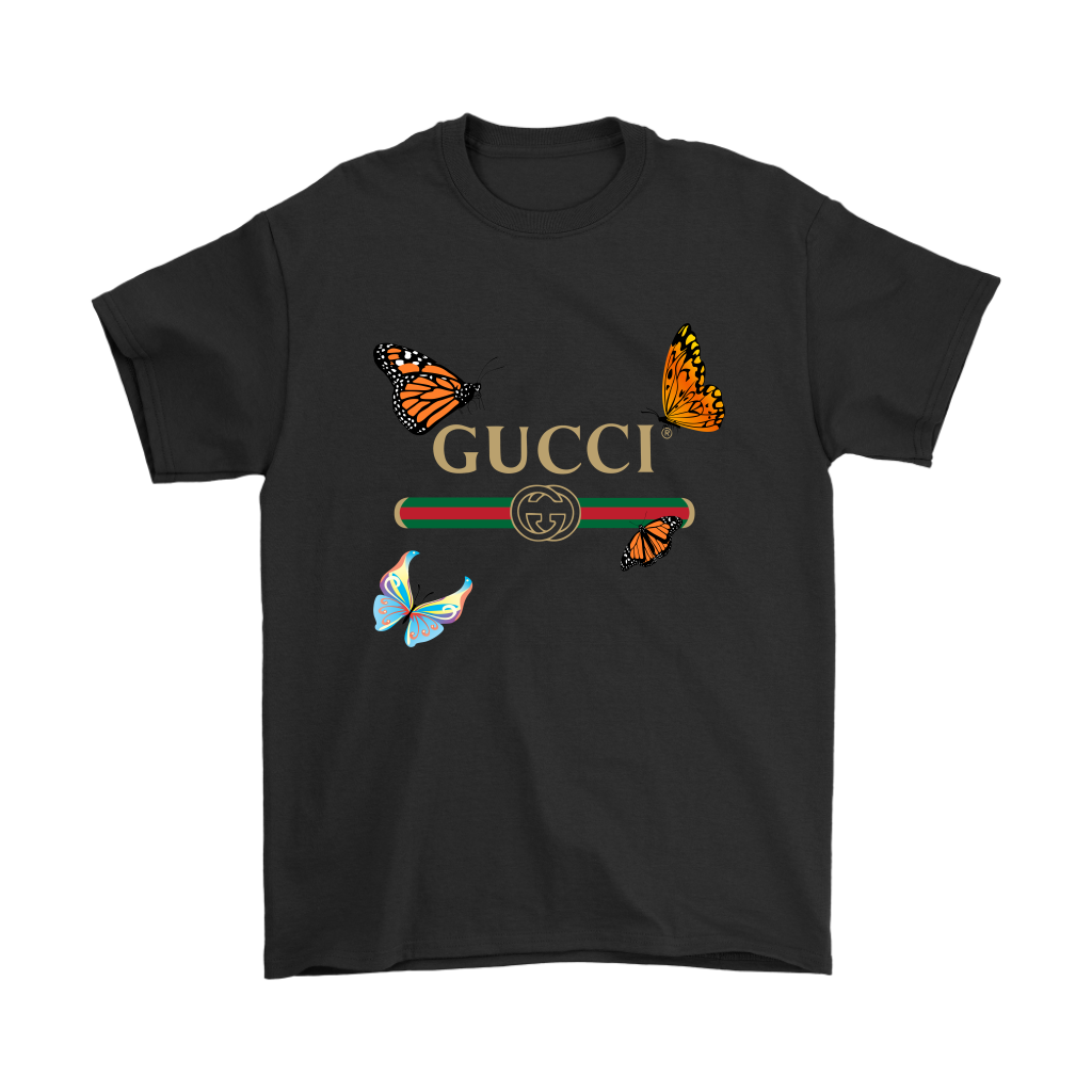 Gucci Butterfly Printed Unisex T-Shirt Kid Tshirt LTS263
