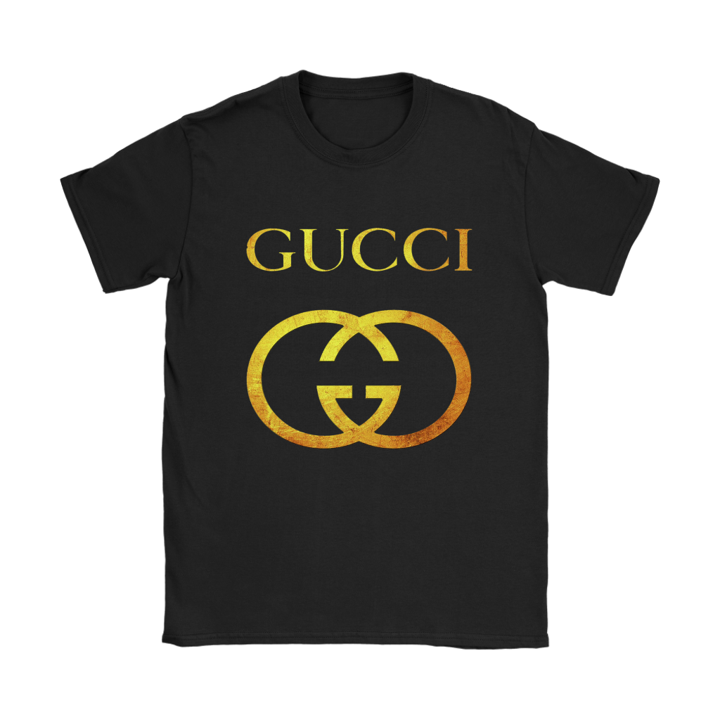 Gucci Gold Logo Unisex T-Shirt Kid Tshirt LTS257