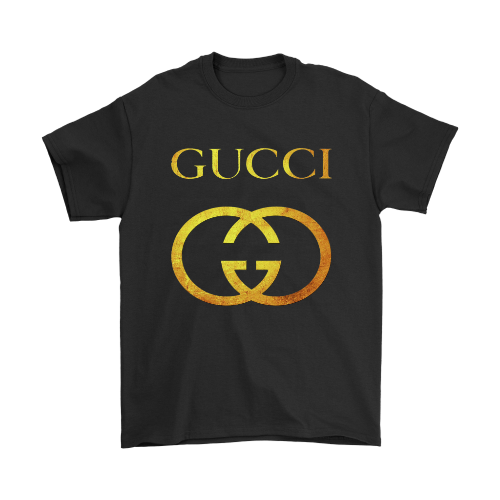 Gucci Gold Logo Unisex T-Shirt Kid Tshirt LTS258