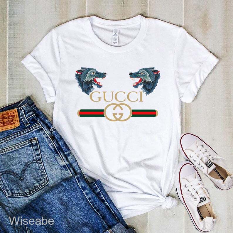 Double Wolves Gucci Unisex T-Shirt Gucci Shirt WTS461