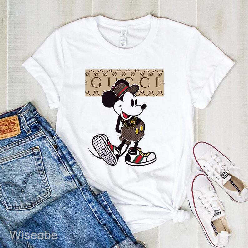 Gucci Happy Mickey Mouse Unisex T-Shirt Gucci Logo WTS465