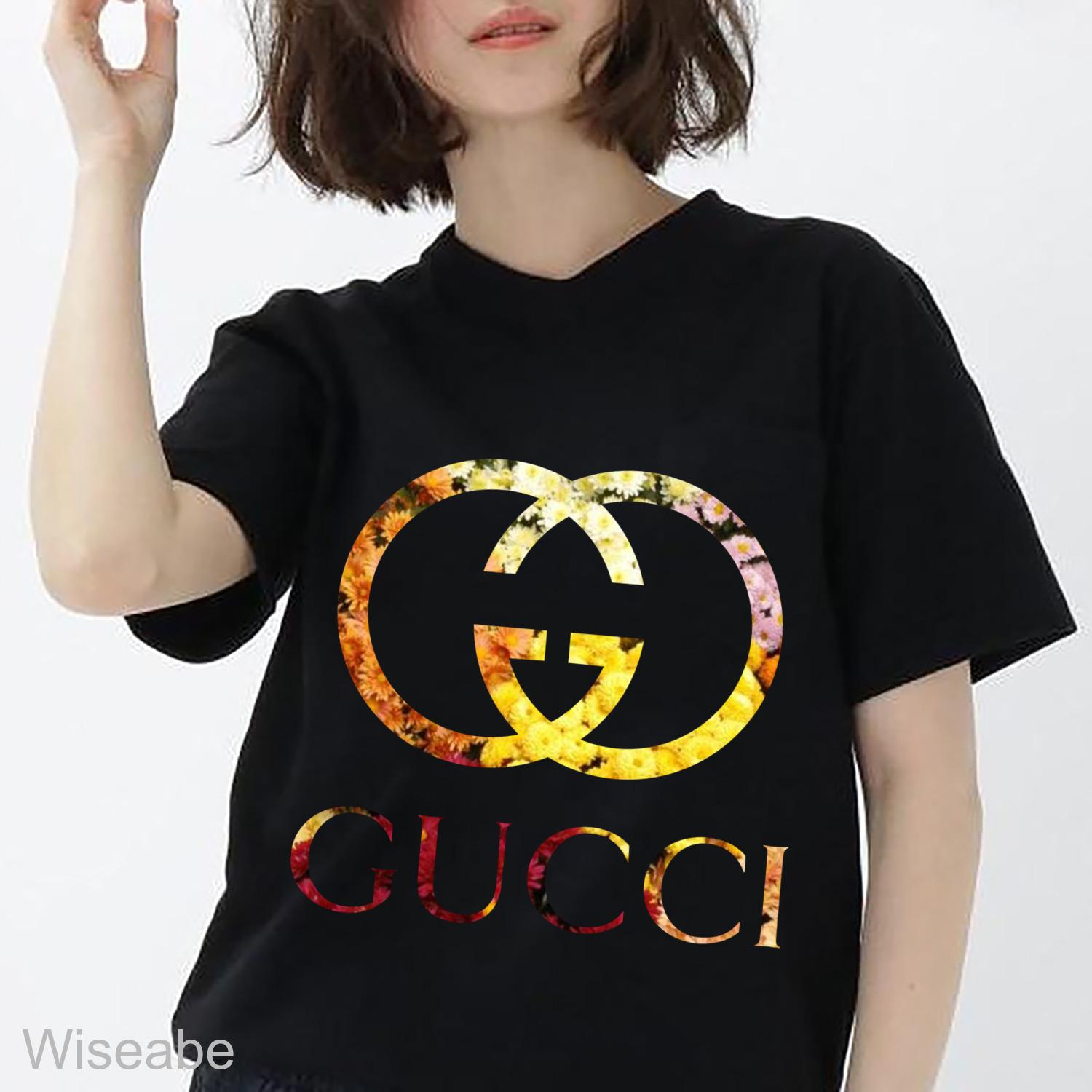 Floral gucci Gucci Logo Unisex T-Shirt WTS439