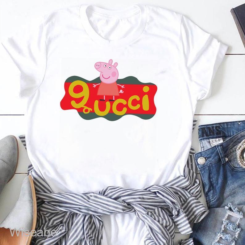 Peppa Gucci Logo Unisex T-Shirt WTS413
