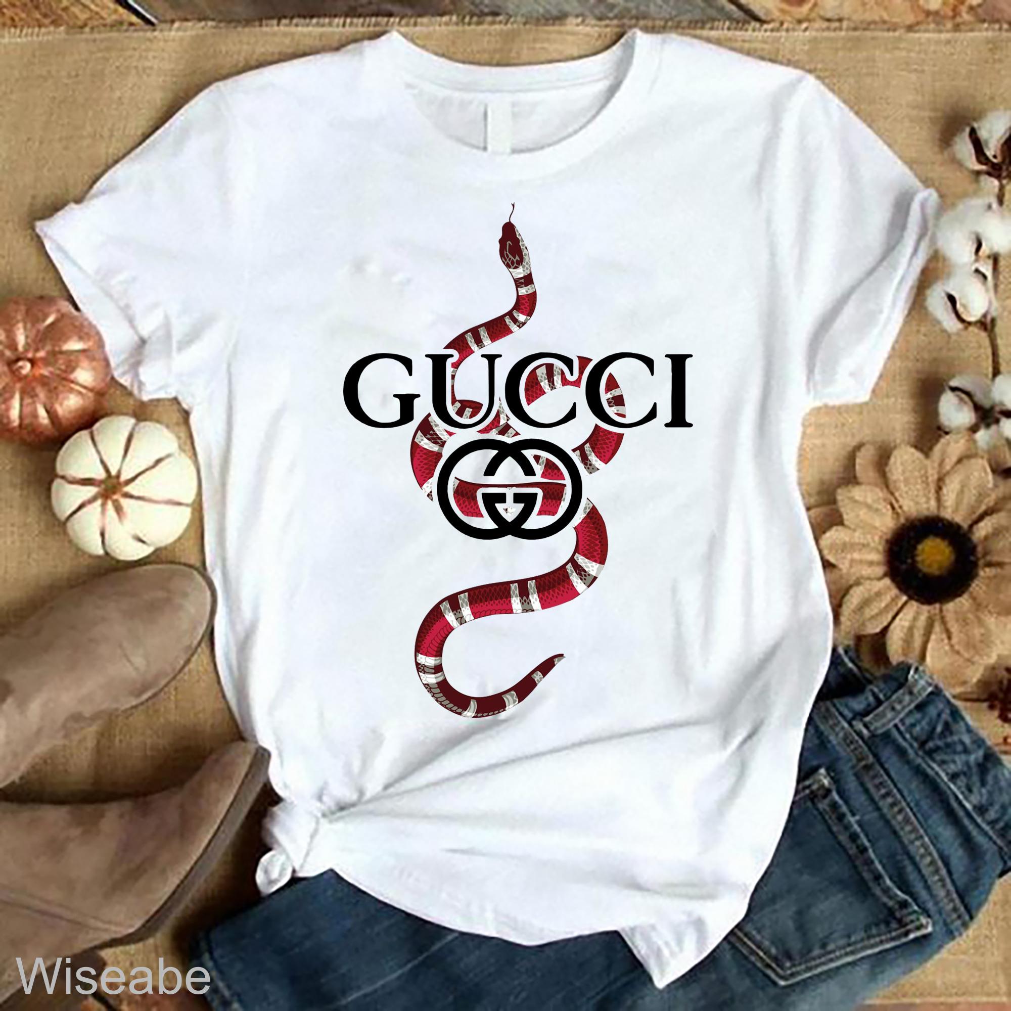 Red Snake Gucci Unisex T-Shirt WTS416