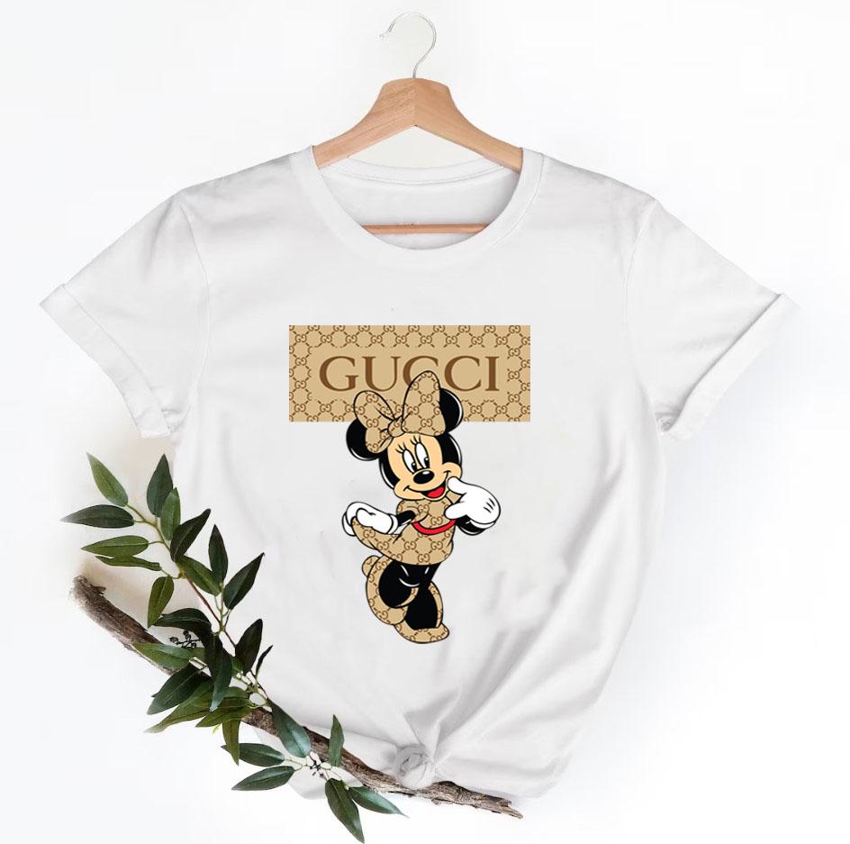 Minnie Mouse Gucci Shirt, Gucci Logo T-Shirt, Unisex Fashion Gucci Shirt, Gucci Tee, Gucci Luxury Tshirt LTS104