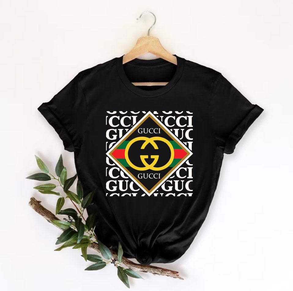 Gucci Shirt, Gucci Logo T-Shirt, Unisex Fashion Gucci Shirt, Gucci Tee, Gucci Luxury Tshirt LTS068
