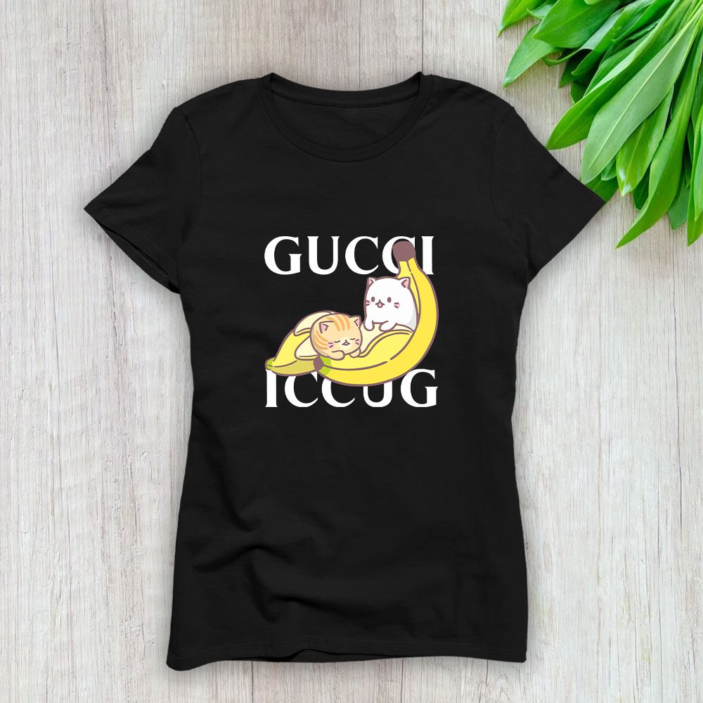 Gucci Bananaya Lady T-Shirt Luxury Tee For Women LDS1422