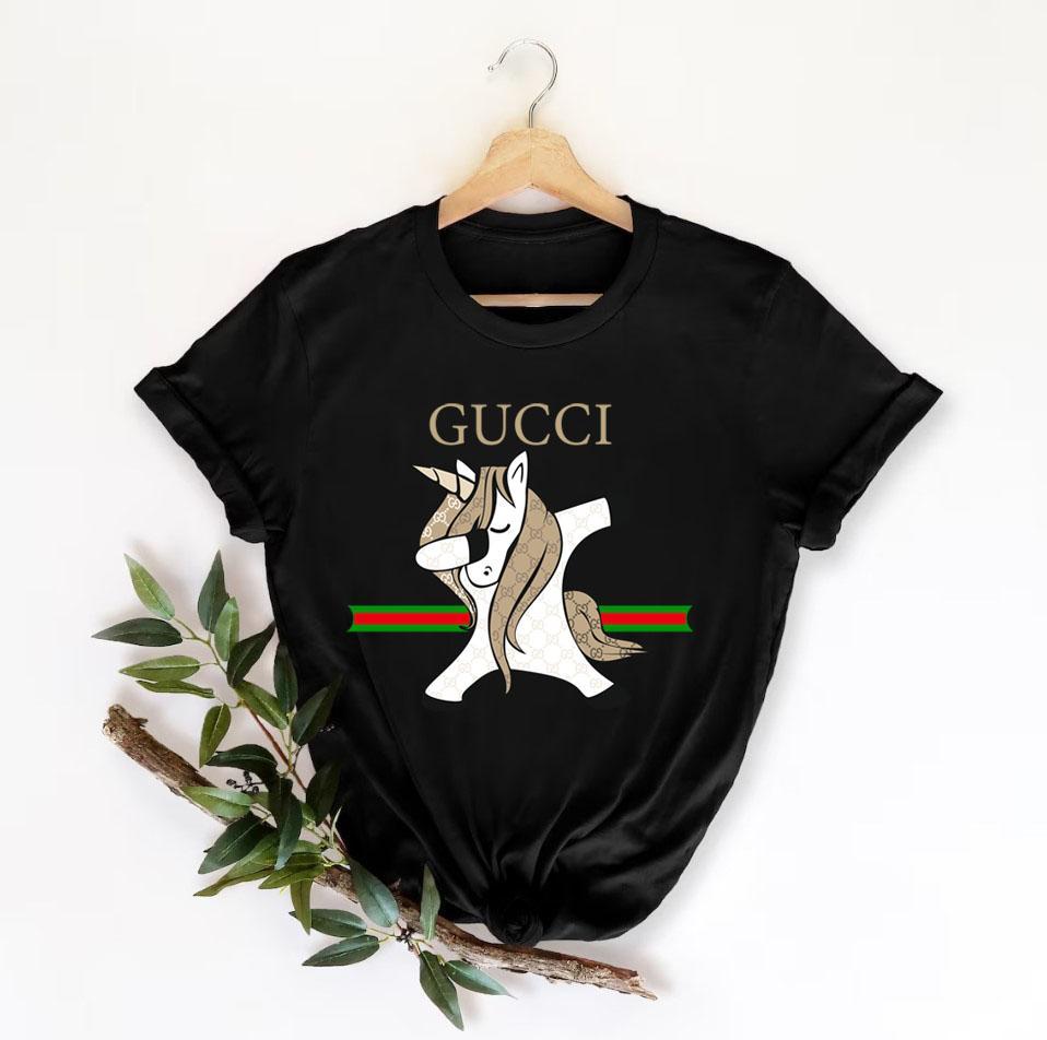 Unicorn Gucci Shirt, Gucci Logo T-Shirt, Unisex Fashion Gucci Shirt, Gucci Tee, Gucci Luxury Tshirt LTS054