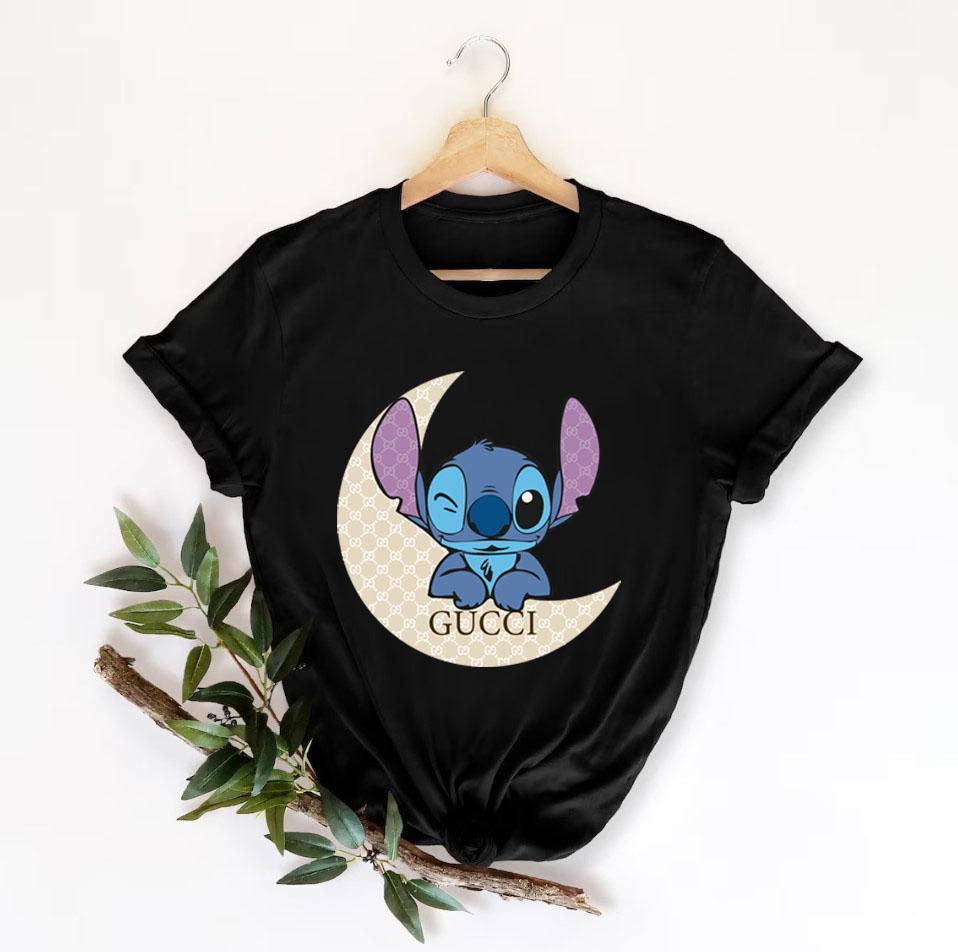 Stitch Gucci Shirt, Gucci Logo T-Shirt, Unisex Fashion Gucci Shirt, Gucci Tee, Gucci Luxury Tshirt LTS059