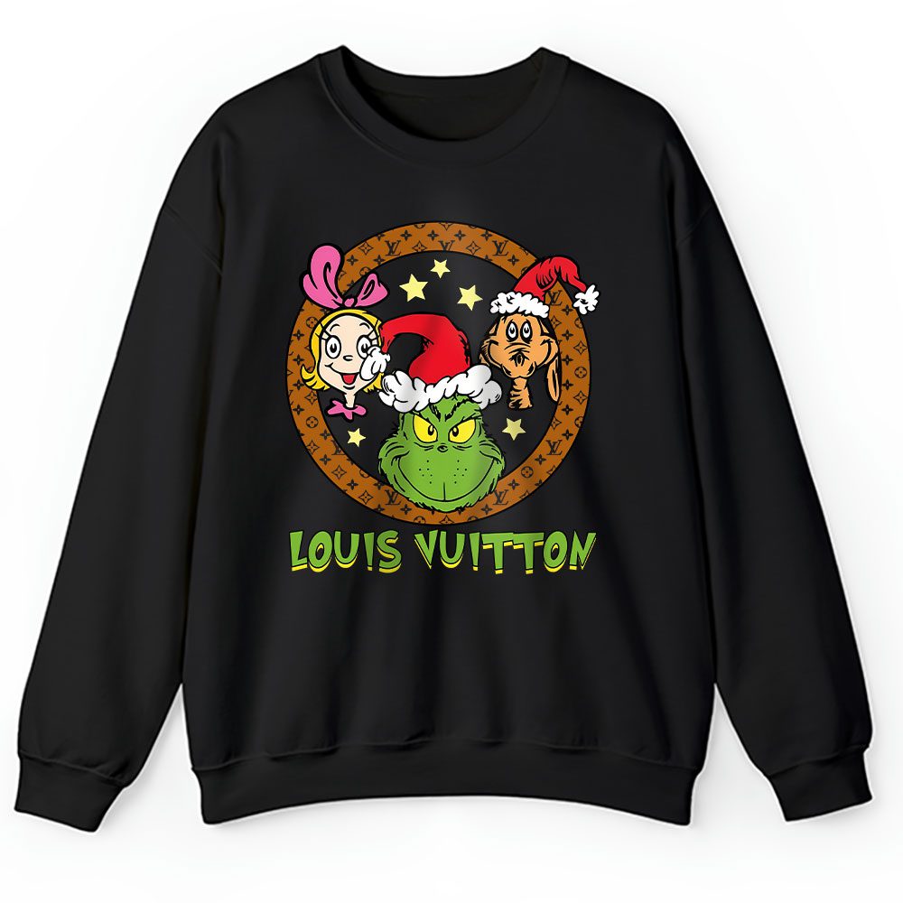 Retro Grinch Christmas Louis Vuitton Unisex Sweatshirt BTN20148