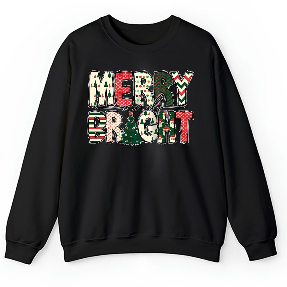 Merry And Bright Merry Christmas Louis Vuitton Unisex Sweatshirt BTN20105
