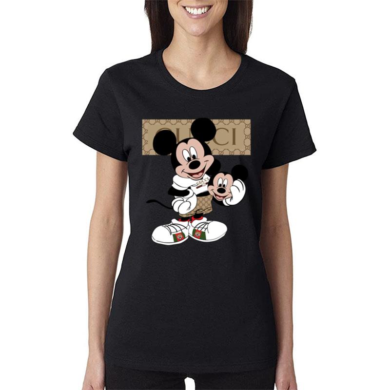 Mickey Head Gucci Women Lady T-Shirt