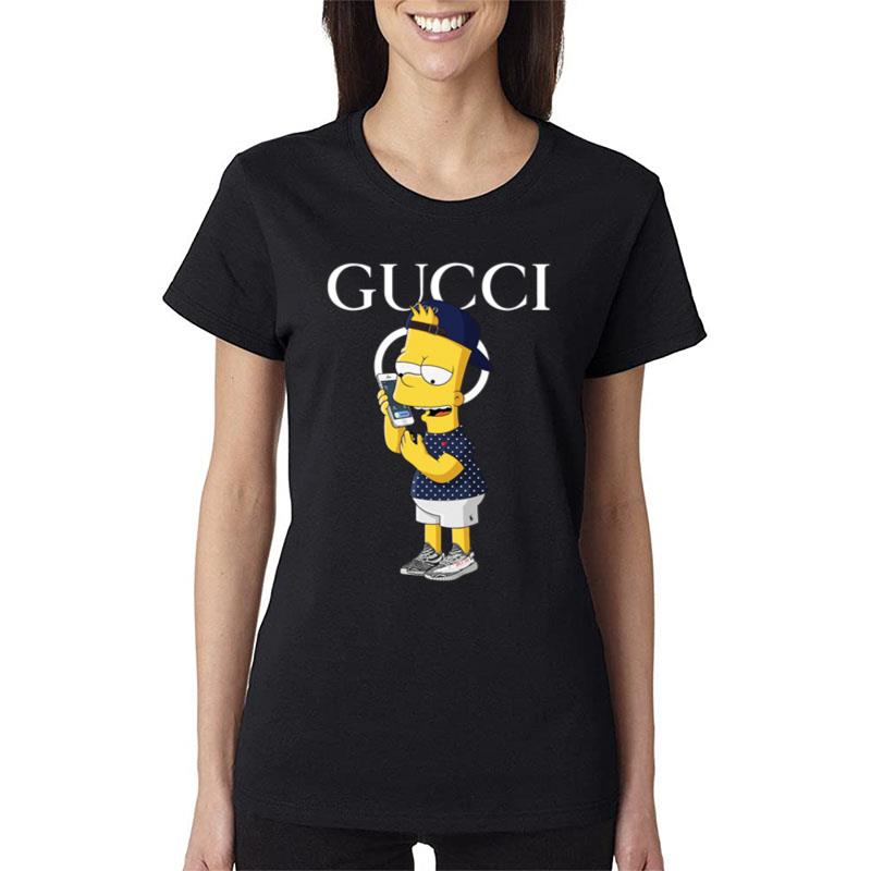 Gucci Bart Simpson Yeezy Women Lady T-Shirt