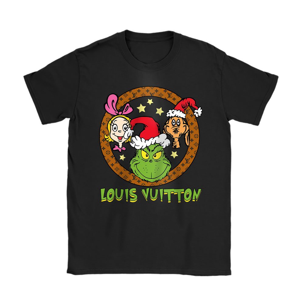 Retro Grinch Christmas Louis Vuitton Unisex T-Shirt Cotton Tee BN20148