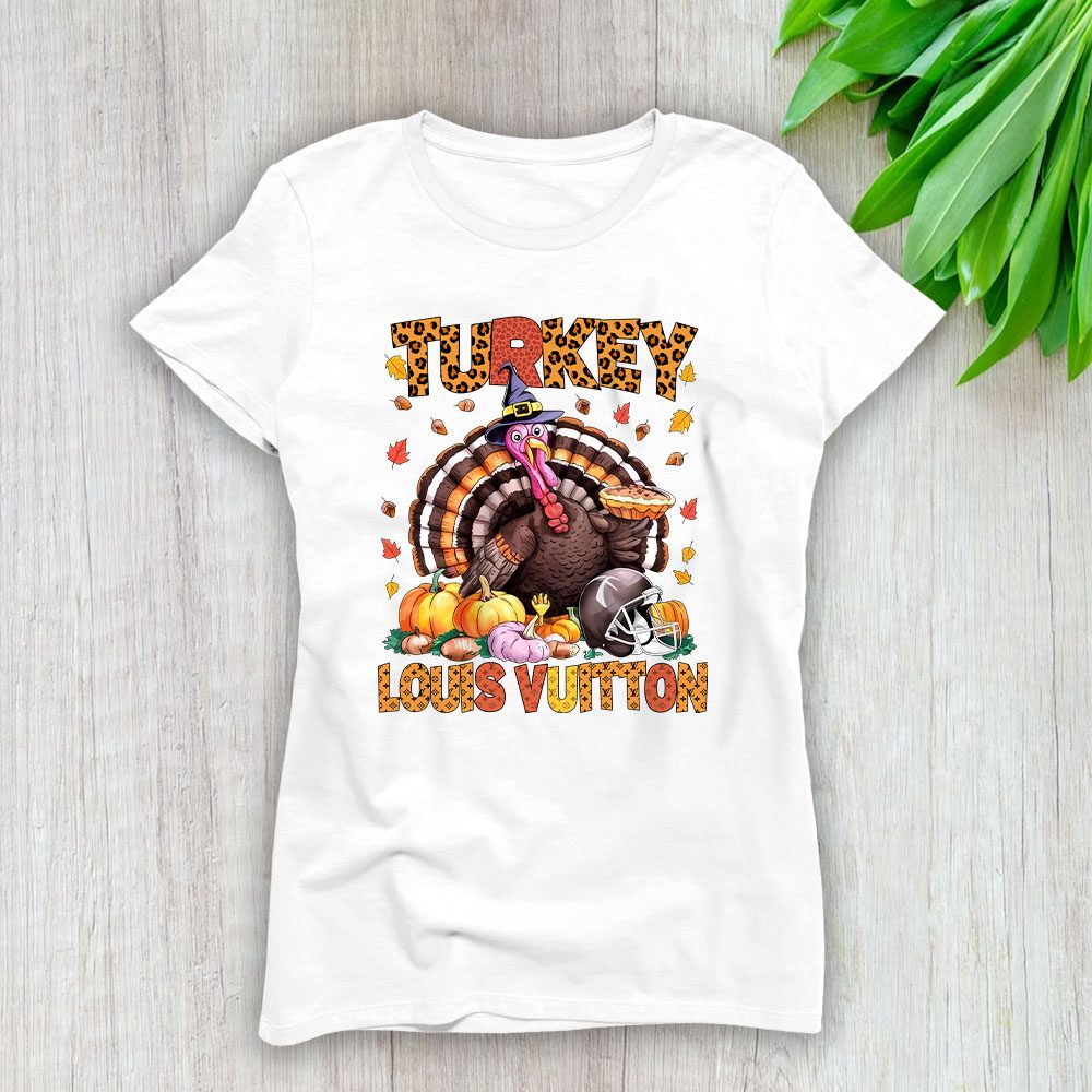 Retro Thanksgiving Turkey Louis Vuitton Lady T-Shirt Women BTN19396