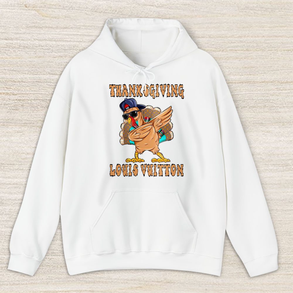 Retro Thanksgiving Turkey Dabbing Louis Vuitton Unisex Hoodie TAH19390