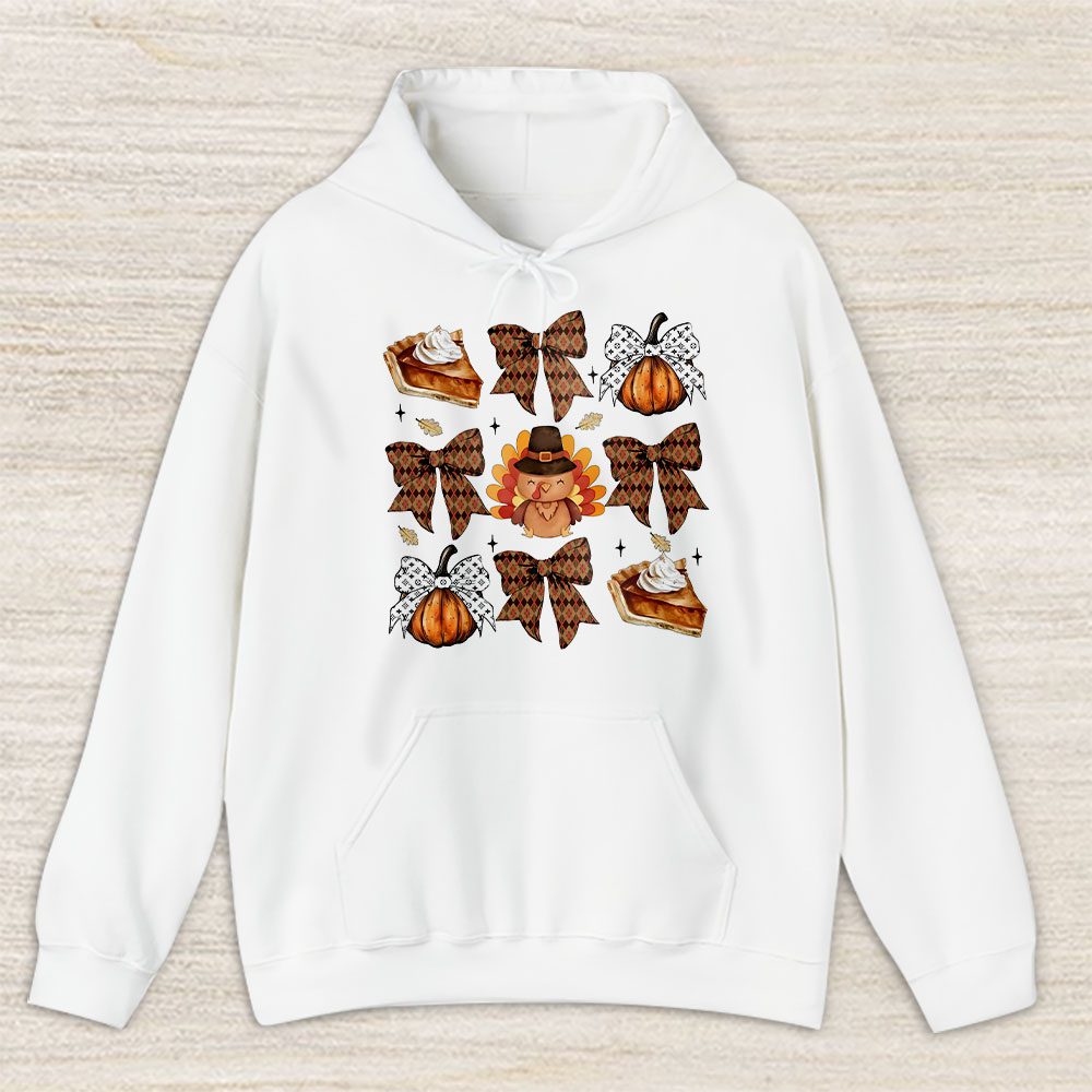 Retro Thanksgiving Fall Coquette Bow Louis Vuitton Unisex Hoodie TAH18232