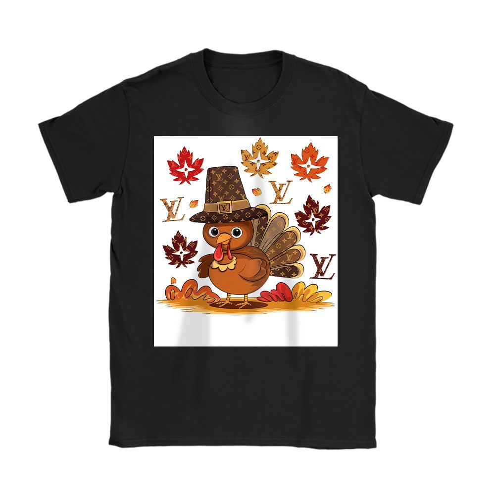 Thanksgiving Turkey Autumn Fall Louis Vuitton Unisex T-Shirt Cotton Tee BTN18259