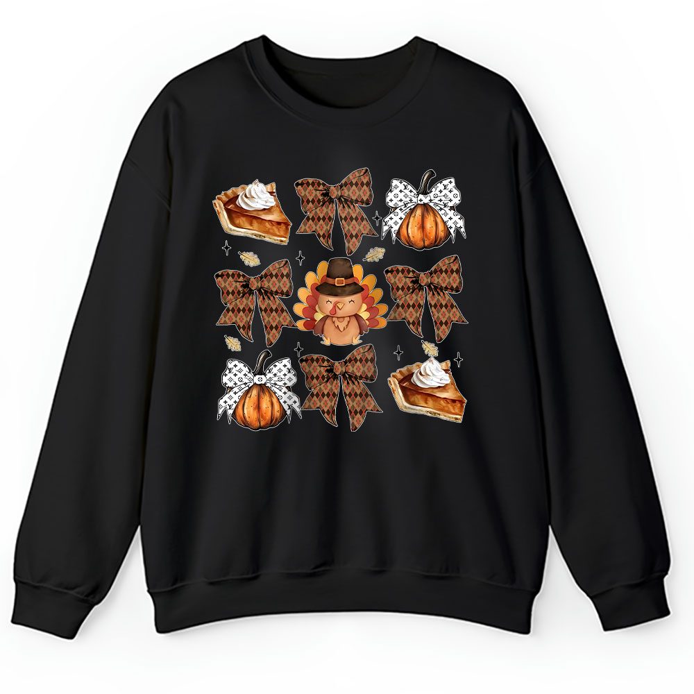 Retro Thanksgiving Fall Coquette Bow Louis Vuitton Unisex Sweatshirt BTN18232