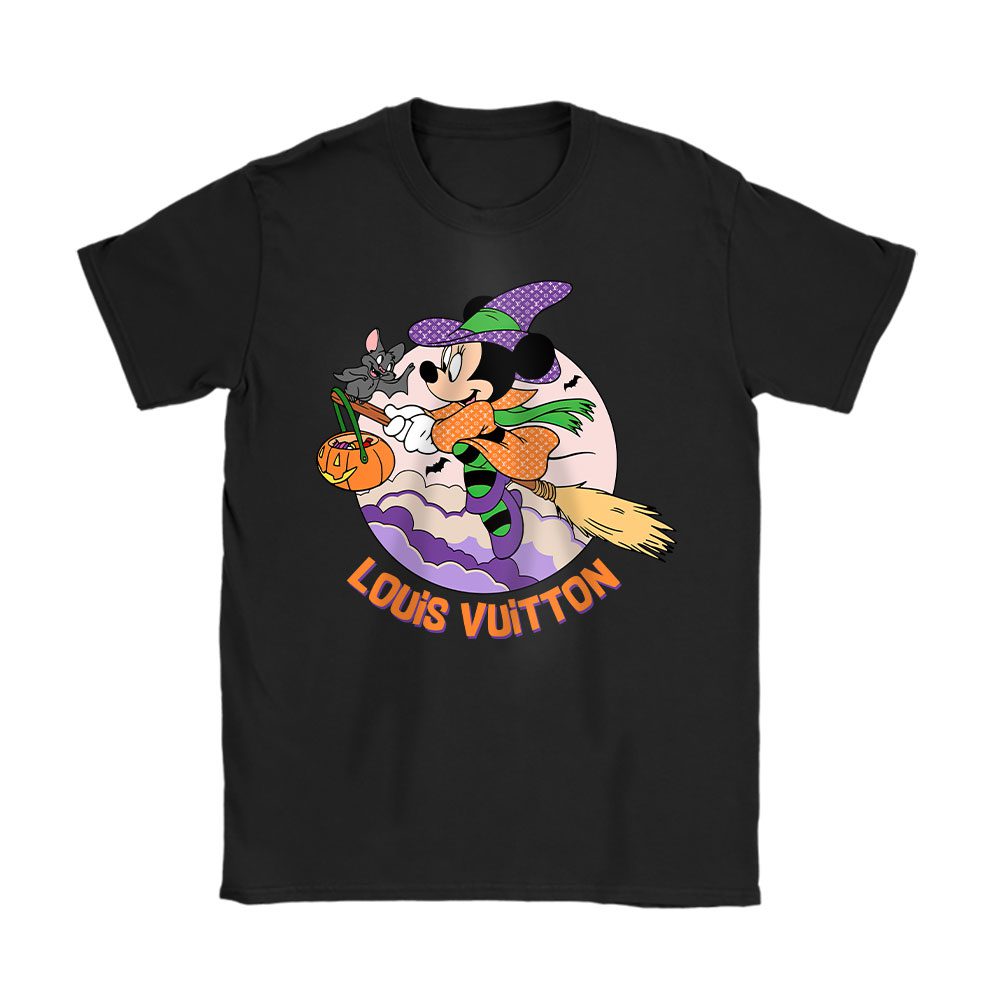 Spooky Vibes Retro Mickey Ghost Louis Vuitton Unisex T-Shirt Cotton Tee BN17766