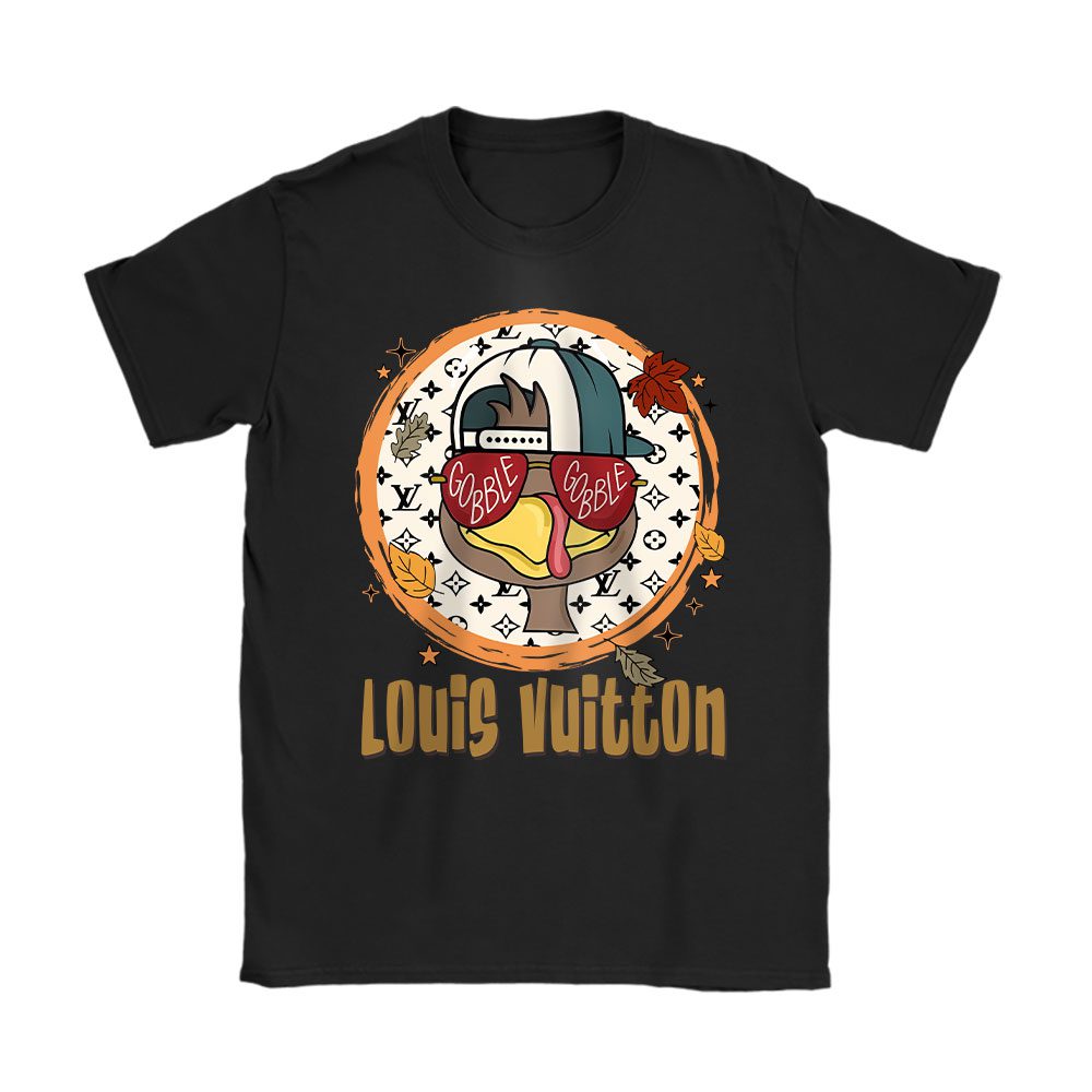 Gobble Turkey Boy Trendy Thanksgiving Louis Vuitton Unisex T-Shirt Cotton Tee BN17740