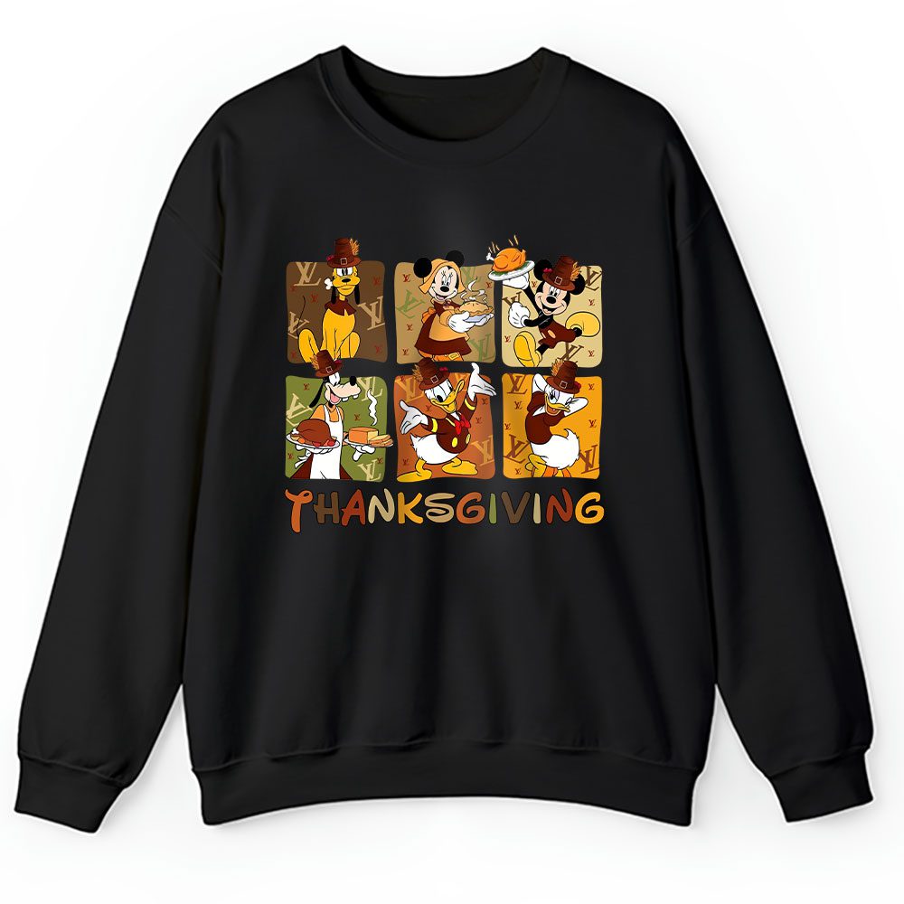 Disney Mickey Mouse Thanksgiving Louis Vuitton Unisex Sweatshirt BTN18195