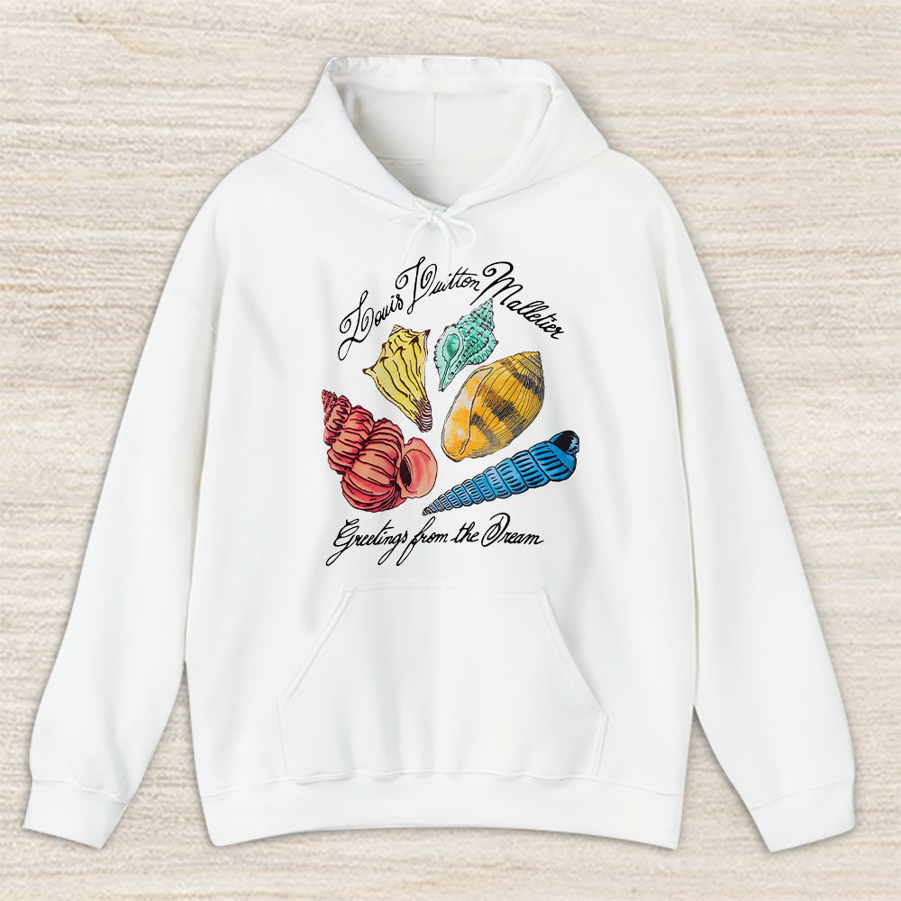 Printed Cotton Louis Vuitton Unisex Hoodie TAH17056