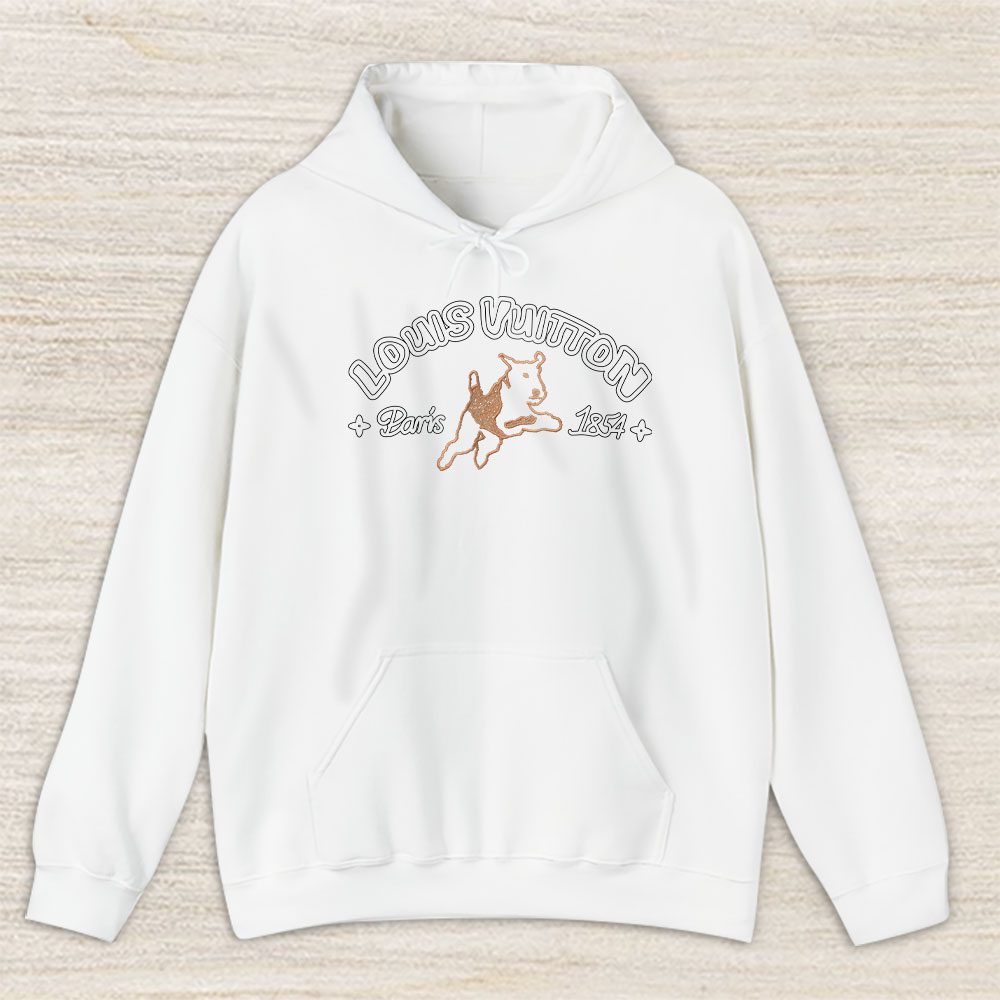 Printed Cotton Louis Vuitton Unisex Hoodie TAH17057