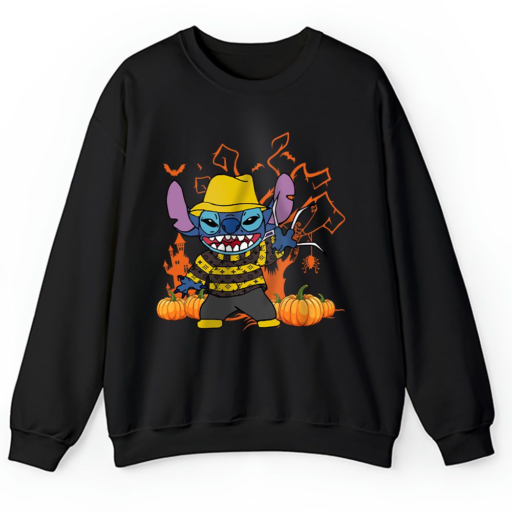 Disney Stitch Hapyy Halloween Louis Vuitton Unisex Sweatshirt BTN17083