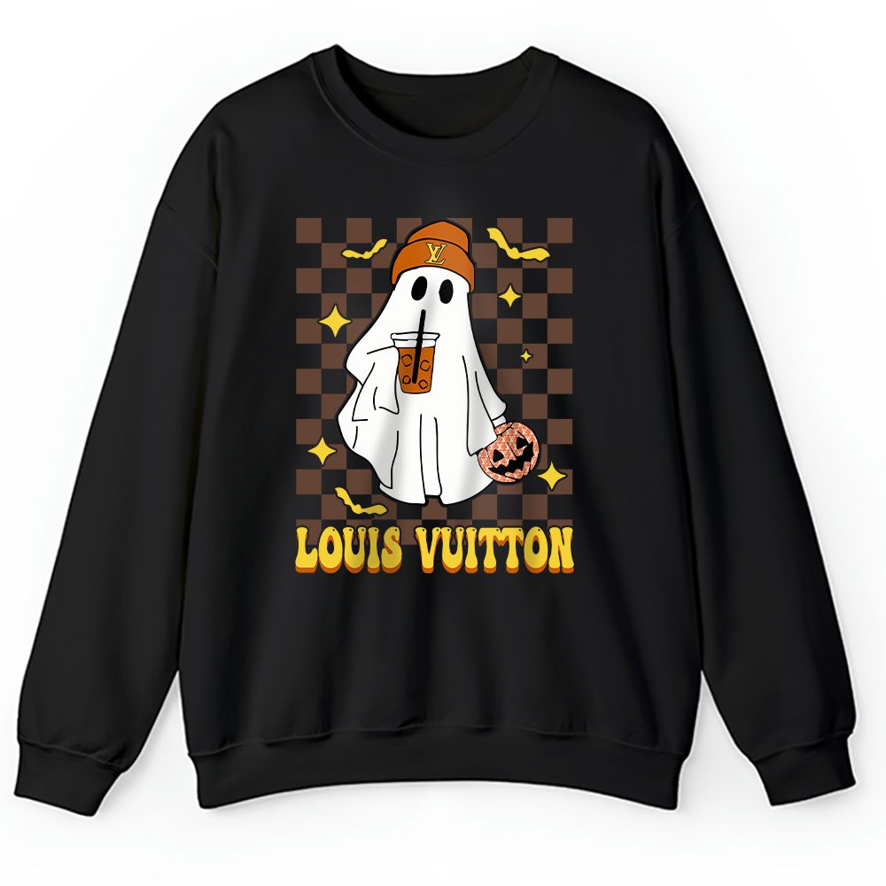 Spooky Season Cute Ghost Halloween Boujee Boojee Louis Vuitton Unisex Sweatshirt BTN17100