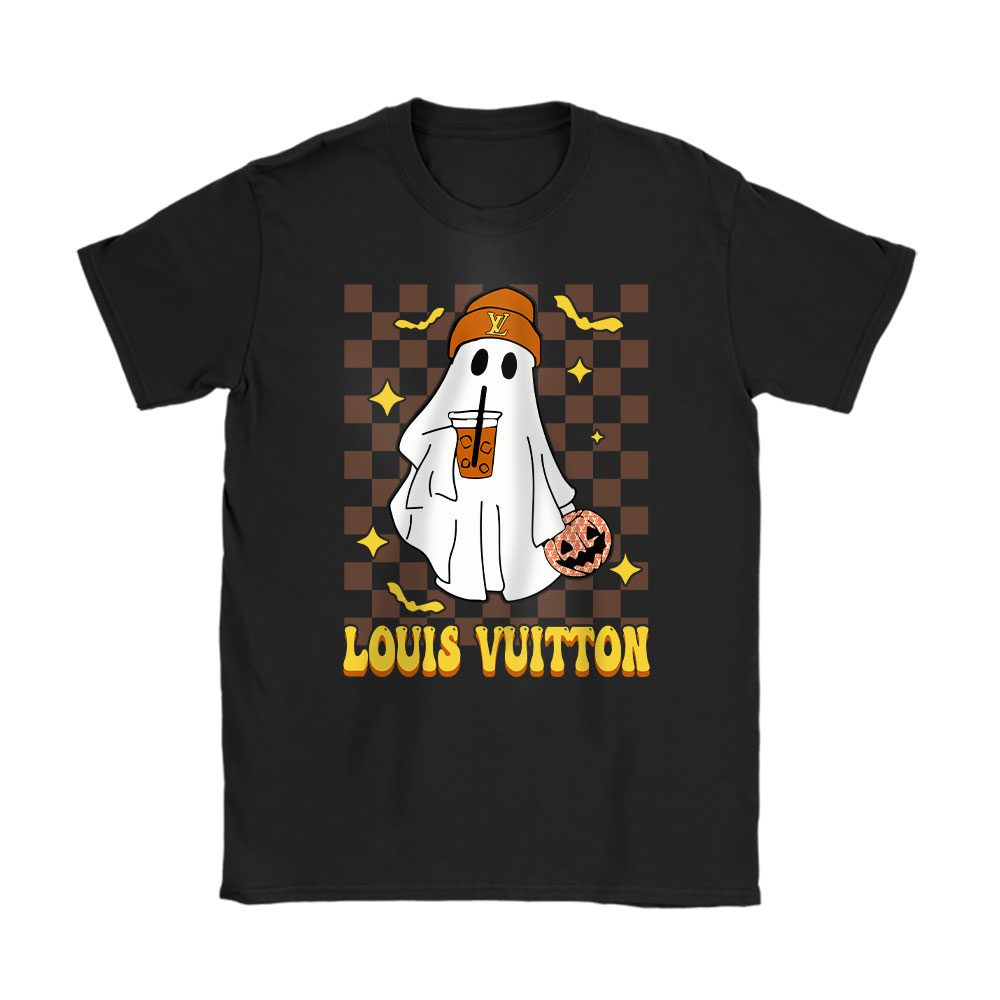 Spooky Season Cute Ghost Halloween Boujee Boojee Louis Vuitton Unisex T-Shirt Cotton Tee BN17100
