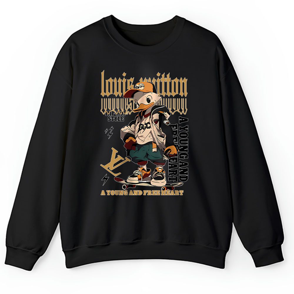 Donald Duck Free Heart Louis Vuitton Unisex Sweatshirt BTN16977