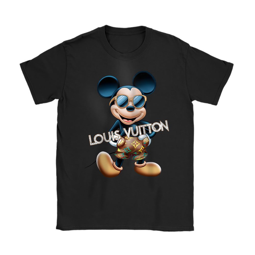 Disney Mickey Louis Vuitton Unisex T-Shirt Cotton Tee BN16980